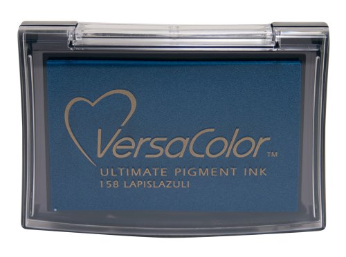 Tsukineko VersaColor Stempelkissen-Blau, Lapislazuli-Groß-Deckend, Wasserbasis-Wasserfest-Embossing, Blue, 9,9 x 6,8 x 1,9 cm Tsukineko VersaColor Stempelkissen-Blau, Lapislazuli-Groß-Deckend, Wasserbasis-Wasserfest-Embossing, Blue, 9,9 x 6,8 x 1,9 cm von Tsukineko