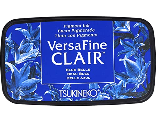 Tsukineko Belle Versafine Clair Tinte Pad, synthetische Material, blau, 5,6 x 9,7 x 2,3 cm, Matrial, 5.6 x 9.7 x 2.3 cm von Tsukineko