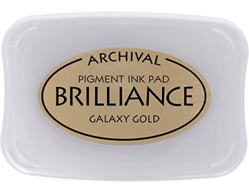 Tsukineko Brilliance Galaxy Pad, Gold Tinte von Tsukineko