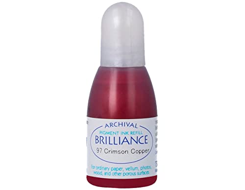 Tsukineko Brilliance Refill Nachfülltinte - 15 ml - Rot, Crimson Copper - Zubehör Reinker für Brilliance Stempelkissen Tsukineko Brilliance Refill Nachfülltinte - 15 ml - Rot, Crimson Copper - Zubehör Reinker für Brilliance Stempelkissen von Tsukineko