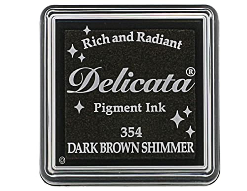 Tsukineko Delicata Stempelkissen - Braun, Dark Brown Shimmer - Klein - Wasserbasis, Wasserfest - Embossing Tsukineko Delicata Stempelkissen - Braun, Dark Brown Shimmer - Klein - Wasserbasis, Wasserfest - Embossing von Tsukineko