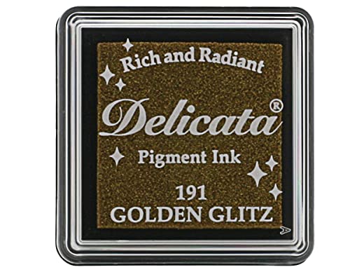 Tsukineko Delicata Stempelkissen - Gold, Golden Glitz - Klein - Wasserbasis, Wasserfest - Embossing Tsukineko Delicata Stempelkissen - Gold, Golden Glitz - Klein - Wasserbasis, Wasserfest - Embossing von Tsukineko