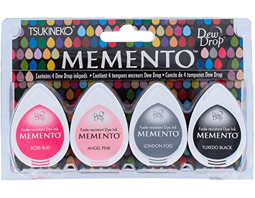 Tsukineko Girls Night Out Memento Stempelkissen Set, Synthetic Material, Mehrfarbig, 14.3 x 9.3 x 2.5 cm von Tsukineko
