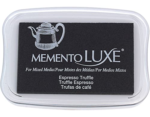 Tsukineko Memento Luxe Mixed Media Stempelkissen, Espresso Truffle, Synthetic Material, braun, 9.9 x 6.6 x 1.8 cm von Tsukineko