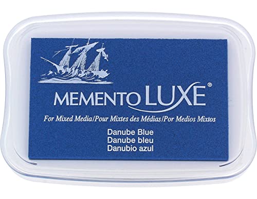 Tsukineko Memento Luxe Mixed Media Stempelkissen, Danube Blue von Tsukineko