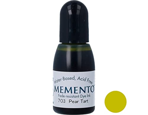 Tsukineko Memento Refill Nachfülltinte - 15 ml - Grün, Pear Tart - Zubehör Reinker für Memento Stempelkissen Tsukineko Memento Refill Nachfülltinte - 15 ml - Grün, Pear Tart - Zubehör Reinker für Memento Stempelkissen von Tsukineko