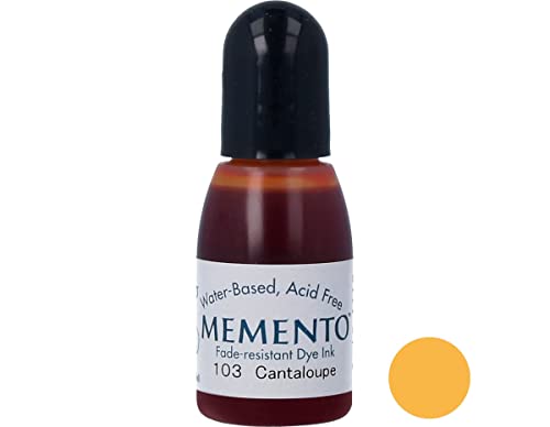 Tsukineko Memento Refill Nachfülltinte - 15 ml - Orange, Cantaloupe - Zubehör Reinker für Memento Stempelkissen Tsukineko Memento Refill Nachfülltinte - 15 ml - Orange, Cantaloupe - Zubehör Reinker für Memento Stempelkissen von Tsukineko