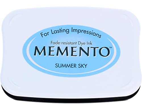Tsukineko Memento Stempelkissen Sommerhimmel, Synthetic Material, blau, 9.8 x 6.8 x 1.8 cm von Tsukineko
