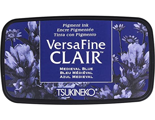 Tsukineko Mittelalter Versafine Clair Tinte Pad, synthetische Material, blau, 5,6 x 9,7 x 2,3 cm, Matrial, 5.6 x 9.7 x 2.3 cm von Tsukineko