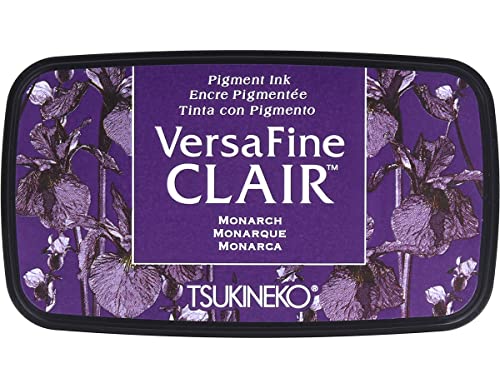 Tsukineko Monarch Versafine Clair Tinte Pad, Kunststoff, lila, 5,6 x 9,7 x 2,3 cm, Synthetisches Matrial, Violett, 5.6 x 9.7 x 2.3 cm von Tsukineko