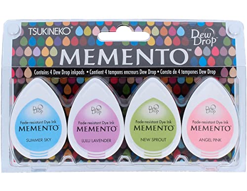 Tsukineko Oh Baby! Memento Dew Drop Dye Inkpads 4/Pkg MD-100-14 von Tsukineko