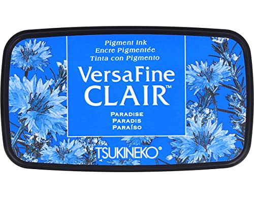 Tsukineko Paradise Versafine Clair Tinte Pad, synthetische Material, blau, 5,6 x 9,7 x 2,3 cm, Matrial, 5.6 x 9.7 x 2.3 cm von Tsukineko