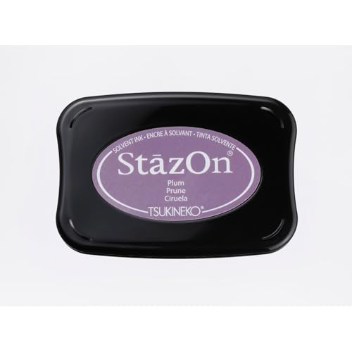 Tsukineko SZ-000-014 StazOn Stempelkissen-Violett, Plum-Groß-Deckend, Lufttrocknend, Wasserfest-Embossing, Purple Tsukineko SZ-000-014 StazOn Stempelkissen-Violett, Plum-Groß-Deckend, Lufttrocknend, Wasserfest-Embossing, Purple von Tsukineko