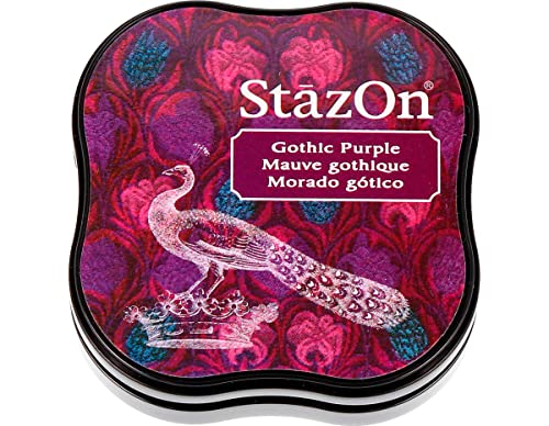 Tsukineko StazOn Midi Stempelkissen - Violett, Gothic Purple - Klein - Deckend, Lufttrocknend, Wasserfest - Embossing Tsukineko StazOn Midi Stempelkissen - Violett, Gothic Purple - Klein - Deckend, Lufttrocknend, Wasserfest - Embossing von Tsukineko