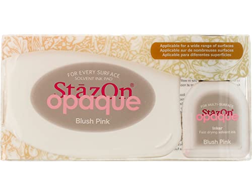 Tsukineko StazOn Opque Stempelkissen-Rosa, Blush Pink-Groß-Deckend, Lufttrocknend, Beständig Gegen Ausbleichen, 15ml Tsukineko StazOn Opque Stempelkissen-Rosa, Blush Pink-Groß-Deckend, Lufttrocknend, Beständig Gegen Ausbleichen, 15ml von Tsukineko