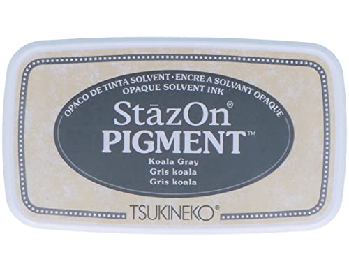 Tsukineko SZPIG-032 StazOn Pigment-Stempelkissen, Koala-Grau von Tsukineko