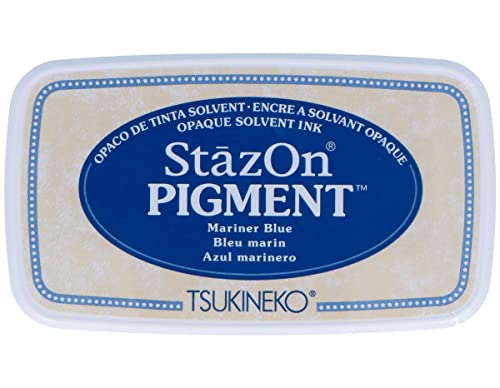 Tsukineko StazOn Pigment-Stempelkissen, Marineblau von Imagine