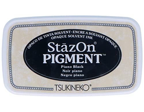 Tsukineko StazOn Pigment-Stempelkissen, Piano Black von Tsukineko