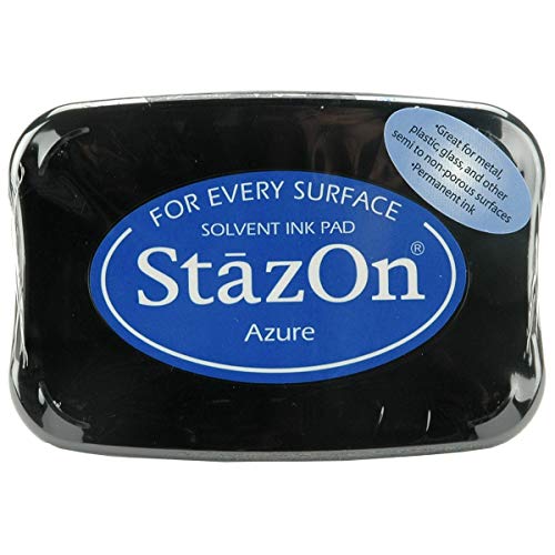 Tsukineko StazOn Solvent Ink Pad-Azure von Tsukineko