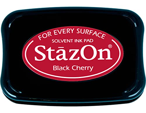 Tsukineko StazOn - Stempelkissen, schwarz/kirschrot Tsukineko StazOn - Stempelkissen, schwarz/kirschrot von Tsukineko