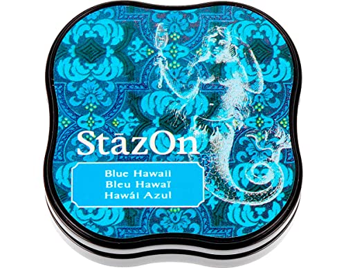 Tsukineko Stazon Stempelkissen, Hawaii blau, mittel von Artemio