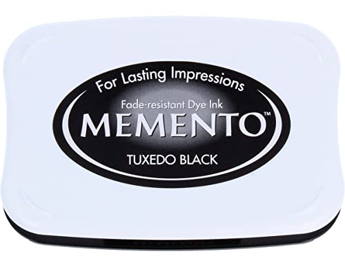 Tsukineko Tuxedo Black Memento Full Size Dye Inkpad ME-000-900, 9.8 x 6.8 x 1.8 cm von Tsukineko