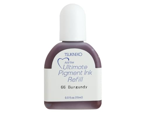 Tsukineko Ultimate Pigment Refill Nachfülltinte - 15 ml - Violett, Burgundy - Zubehör Reinker für VersaColor Stempelkissen Tsukineko Ultimate Pigment Refill Nachfülltinte - 15 ml - Violett, Burgundy - Zubehör Reinker für VersaColor Stempelkissen von Tsukineko