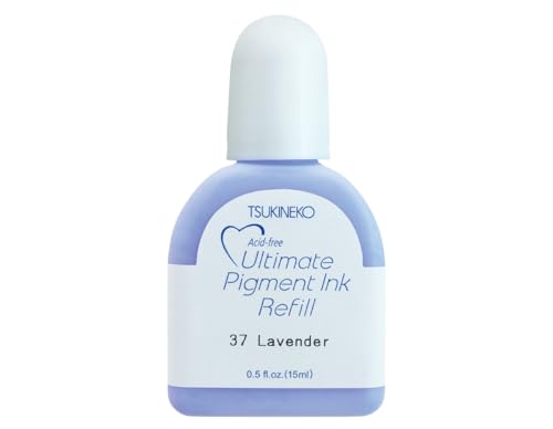 Tsukineko Ultimate Pigment Refill Nachfülltinte - 15 ml - Violett, Lavender - Zubehör Reinker für VersaColor Stempelkissen Tsukineko Ultimate Pigment Refill Nachfülltinte - 15 ml - Violett, Lavender - Zubehör Reinker für VersaColor Stempelkissen von Tsukineko