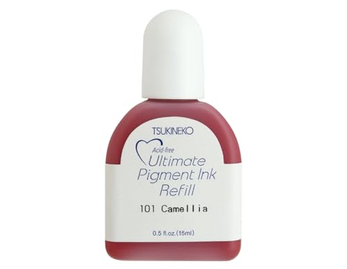 Tsukineko VCR-000-101 Ultimate Pigment Refill Nachfülltinte-15 ml-Violett, Camellia-Zubehör Reinker für VersaColor Stempelkissen, Lila, 3,7 x 1,9 x 6,7 cm Tsukineko VCR-000-101 Ultimate Pigment Refill Nachfülltinte-15 ml-Violett, Camellia-Zubehör Reinker für VersaColor Stempelkissen, Lila, 3,7 x 1,9 x 6,7 cm von Tsukineko