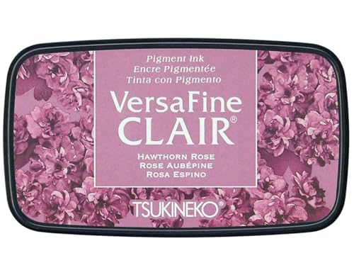 Tsukineko VF-CLA-251 VersaFine Clair Stempelkissen-Rosa, Hawthorn Rose-Groß-Deckend, Wasserfest, Beständig Gegen Ausbleichen-Embossing, pad size: 7.6 x 3.5 cm Tsukineko VF-CLA-251 VersaFine Clair Stempelkissen-Rosa, Hawthorn Rose-Groß-Deckend, Wasserfest, Beständig Gegen Ausbleichen-Embossing, pad size: 7.6 x 3.5 cm von Tsukineko