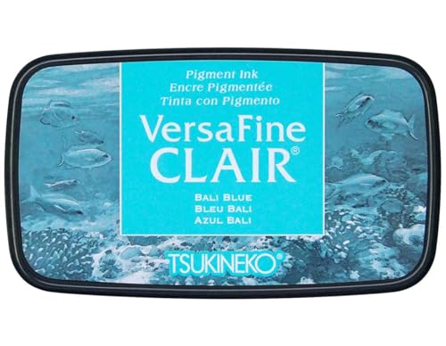 Tsukineko VF-CLA-605 VersaFine Clair Stempelkissen-Blau, Bali Blue-Groß-Deckend, Wasserfest, Beständig Gegen Ausbleichen-Embossing, pad size: 7.6 x 3.5 cm Tsukineko VF-CLA-605 VersaFine Clair Stempelkissen-Blau, Bali Blue-Groß-Deckend, Wasserfest, Beständig Gegen Ausbleichen-Embossing, pad size: 7.6 x 3.5 cm von Tsukineko