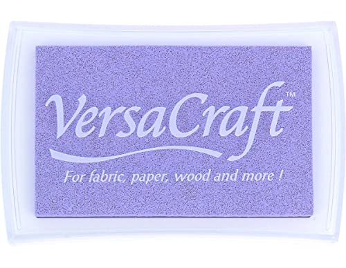Tsukineko VK-000-137 VersaCraft Stempelkissen-Violett, Pale Lilac-Groß-Wasserbasis, Deckend, Beständig gegen Ausbleichen-Embossing, Lila, pad size: 7,6 x 4,7 cm Tsukineko VK-000-137 VersaCraft Stempelkissen-Violett, Pale Lilac-Groß-Wasserbasis, Deckend, Beständig gegen Ausbleichen-Embossing, Lila, pad size: 7,6 x 4,7 cm von Tsukineko