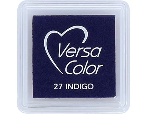 Tsukineko VS-000-027 VersaColor Stempelkissen-Blau, Indigo-Klein-Deckend, Wassbasis-Wasserfest-Embossing, Schaumstoff, Blue, 3,4 x 3,4 x 2 cm Tsukineko VS-000-027 VersaColor Stempelkissen-Blau, Indigo-Klein-Deckend, Wassbasis-Wasserfest-Embossing, Schaumstoff, Blue, 3,4 x 3,4 x 2 cm von Tsukineko
