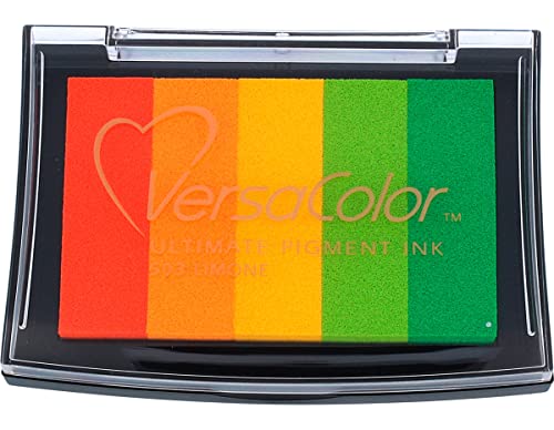 Tsukineko Veracolor Pigment Stempelkissen, 5 Farben, Limone, Synthetic Material, Mehrfarbig, 9.5 x 6.6 x 1.7 cm Tsukineko Veracolor Pigment Stempelkissen, 5 Farben, Limone, Synthetic Material, Mehrfarbig, 9.5 x 6.6 x 1.7 cm von Tsukineko