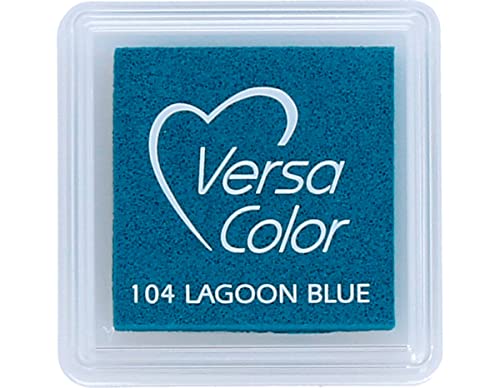 Tsukineko VersaColor Stempelkissen-Blau, Lagoon Blue-Klein-Deckend, Wassbasis-Wasserfest-Embossing, 3,4 x 3,4 x 2 cm Tsukineko VersaColor Stempelkissen-Blau, Lagoon Blue-Klein-Deckend, Wassbasis-Wasserfest-Embossing, 3,4 x 3,4 x 2 cm von Tsukineko