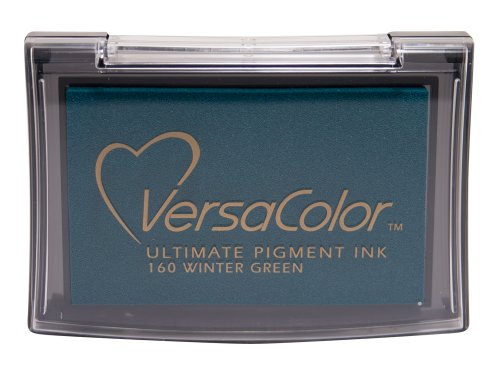 Tsukineko VersaColor Stempelkissen-Grün, Winter Green-Groß-Deckend, Wasserbasis-Wasserfest-Embossing, 9,9 x 6,8 x 1,9 cm Tsukineko VersaColor Stempelkissen-Grün, Winter Green-Groß-Deckend, Wasserbasis-Wasserfest-Embossing, 9,9 x 6,8 x 1,9 cm von Tsukineko