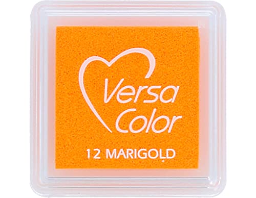 Tsukineko VersaColor Stempelkissen - Orange, Marigold - Klein - Deckend, Wassbasis - Wasserfest - Embossing von Tsukineko