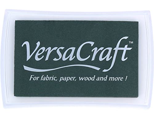 Tsukineko VersaCraft Stempelkissen-Schwarz, Forest-Groß-Wasserbasis, Deckend, Beständig gegen Ausbleichen-Embossing, pad Size: 7,6 x 4,7 cm Tsukineko VersaCraft Stempelkissen-Schwarz, Forest-Groß-Wasserbasis, Deckend, Beständig gegen Ausbleichen-Embossing, pad Size: 7,6 x 4,7 cm von Tsukineko