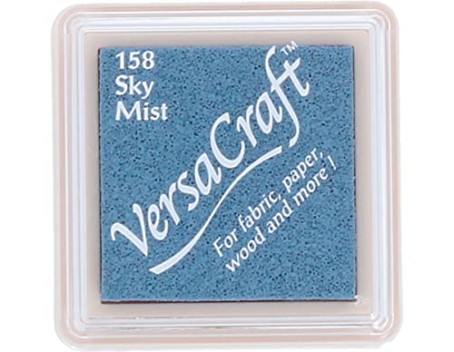 Tsukineko VersaCraft vks-158 Stempel Stoff, kleiner Cube 25 x 25 mm himmel Mist von Tsukineko