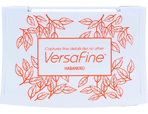 Tsukineko VersaFine Stempelkissen-Rot, Habanero-Groß-Deckend, Wasserfest, Beständig Gegen Ausbleichen-Embossing, pad Size: 7.6 x 4.7 cm Tsukineko VersaFine Stempelkissen-Rot, Habanero-Groß-Deckend, Wasserfest, Beständig Gegen Ausbleichen-Embossing, pad Size: 7.6 x 4.7 cm von Tsukineko