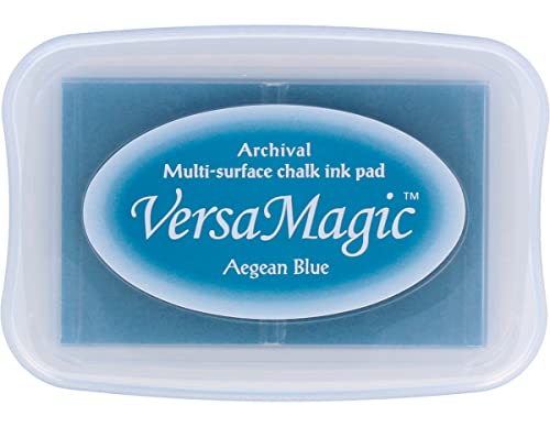 Tsukineko VersaMagic Ink Pads Stempelkissen, Kreiden-Finish, Aegean Blue, Synthetic Material, blau, 9.9 x 6.6 x 1.8 cm Tsukineko VersaMagic Ink Pads Stempelkissen, Kreiden-Finish, Aegean Blue, Synthetic Material, blau, 9.9 x 6.6 x 1.8 cm von Tsukineko
