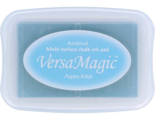 Tsukineko VersaMagic Stempelkissen-Blau, Aspen Mist-Groß-Wasserbasis-Lufttrocknend, Dekkend-Embossing-für Dünnes Papier, Blue, 9,9 x 6,8 x 1,9 cm Tsukineko VersaMagic Stempelkissen-Blau, Aspen Mist-Groß-Wasserbasis-Lufttrocknend, Dekkend-Embossing-für Dünnes Papier, Blue, 9,9 x 6,8 x 1,9 cm von Tsukineko