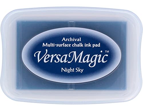 Tsukineko VersaMagic Stempelkissen-Schwarz, Night Sky-Groß-Wasserbasis-Lufttrocknend, Dekkend-Embossing-für Dünnes Papier, Black, 9,9 x 6,8 x 1,9 cm Tsukineko VersaMagic Stempelkissen-Schwarz, Night Sky-Groß-Wasserbasis-Lufttrocknend, Dekkend-Embossing-für Dünnes Papier, Black, 9,9 x 6,8 x 1,9 cm von Tsukineko