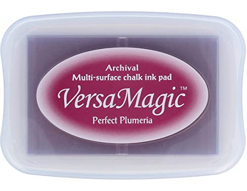 Tsukineko VersaMagic Stempelkissen-Violett, Perfect Plumeria-Groß-Wasserbasis-Lufttrocknend, Dekkend-Embossing-für Dünnes Papier, Purple, 9,9 x 6,8 x 1,9 cm Tsukineko VersaMagic Stempelkissen-Violett, Perfect Plumeria-Groß-Wasserbasis-Lufttrocknend, Dekkend-Embossing-für Dünnes Papier, Purple, 9,9 x 6,8 x 1,9 cm von Tsukineko