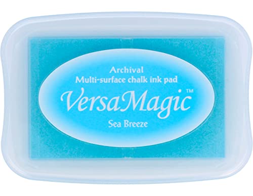 Tsukineko VersaMagic Stempelkissen-Blau, Southwest-Groß-Wasserbasis-Lufttrocknend, Dekkend-Embossing-für Dünnes Papier, Blue, 9,9 x 6,8 x 1,9 cm Tsukineko VersaMagic Stempelkissen-Blau, Southwest-Groß-Wasserbasis-Lufttrocknend, Dekkend-Embossing-für Dünnes Papier, Blue, 9,9 x 6,8 x 1,9 cm von Tsukineko