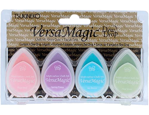 Tsukineko VersaMagic Stempelkissen, Pastellfarben, 4-teiliges Set, Synthetic Material, Mehrfarbig, 14.3 x 9.2 x 2.4 cm, 4 Tsukineko VersaMagic Stempelkissen, Pastellfarben, 4-teiliges Set, Synthetic Material, Mehrfarbig, 14.3 x 9.2 x 2.4 cm, 4 von Tsukineko