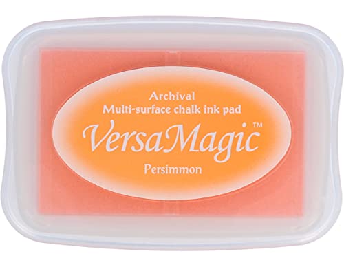 Tsukineko VersaMagic Stempelkissen-Orange, Spring Flowers-Groß-Wasserbasis-Lufttrocknend, Dekkend-Embossing-für Dünnes Papier, 9,9 x 6,8 x 1,9 cm Tsukineko VersaMagic Stempelkissen-Orange, Spring Flowers-Groß-Wasserbasis-Lufttrocknend, Dekkend-Embossing-für Dünnes Papier, 9,9 x 6,8 x 1,9 cm von Tsukineko