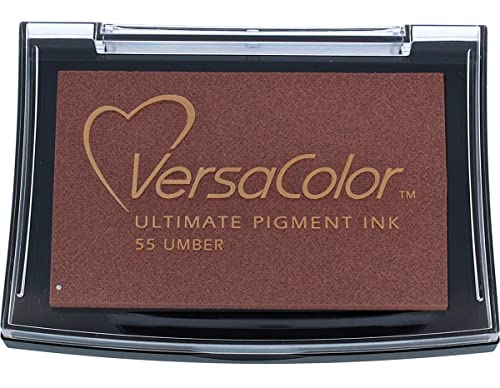 Tsukineko Versacolor Stempelkissen, Umbra, Synthetic Material, 9.7 x 6.6 x 1.8 cm von Tsukineko