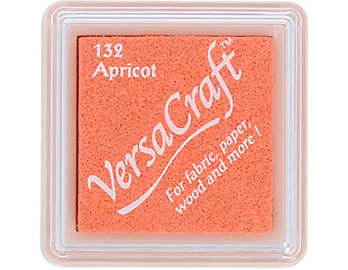 Tsukineko Versacraft Stempelkissen, Zitronengelb, klein, Aprikose, 3.4 x 3.4 x 2 cm von Tsukineko