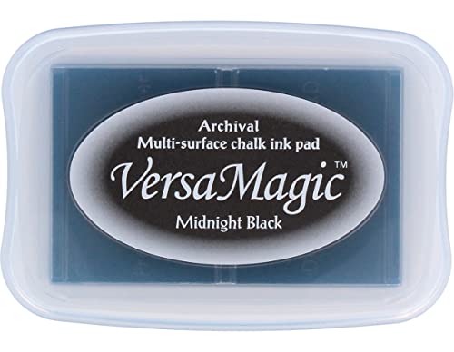 Tsukineko Versamagic Stempelkissen, Kreideeffekt, Farbton: Midnight Black, Synthetic Material, schwarz, 9.7 x 6.6 x 1.8 cm Tsukineko Versamagic Stempelkissen, Kreideeffekt, Farbton: Midnight Black, Synthetic Material, schwarz, 9.7 x 6.6 x 1.8 cm von Tsukineko